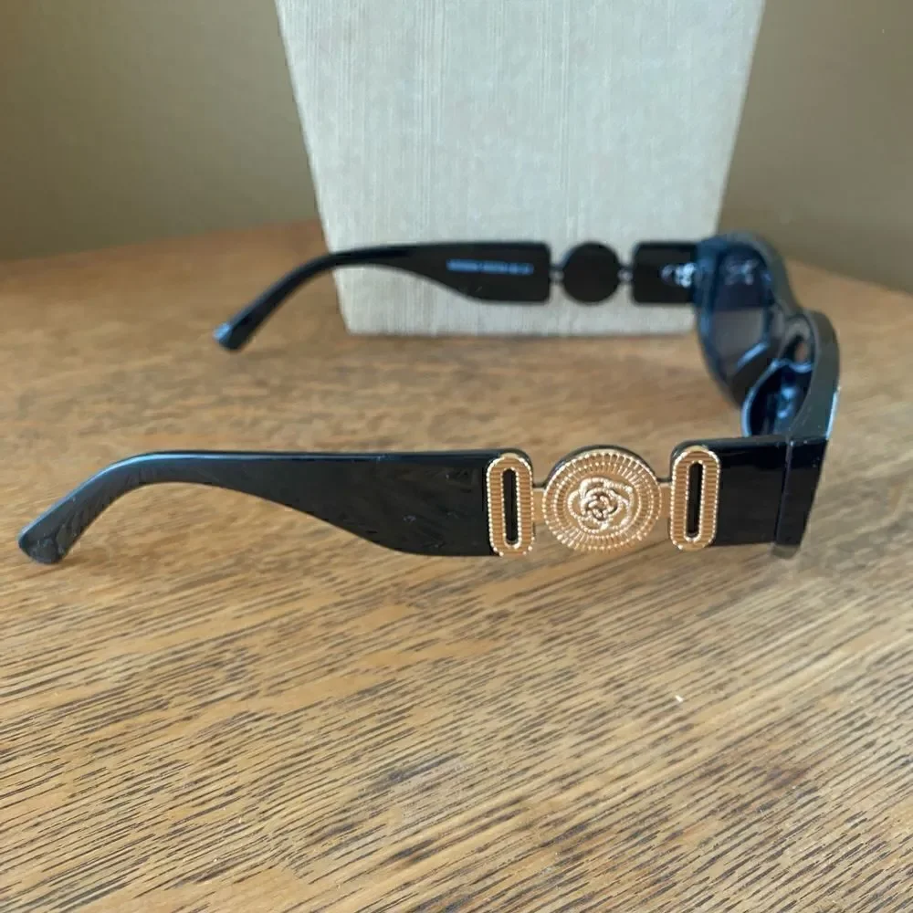 Mosanana Black Tracer Rectangle Sunglasses. New in Box (NIB).